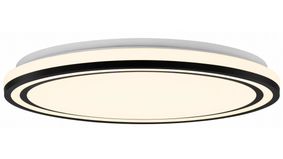 Black concentric ceiling light, warm glow_1792762094.png